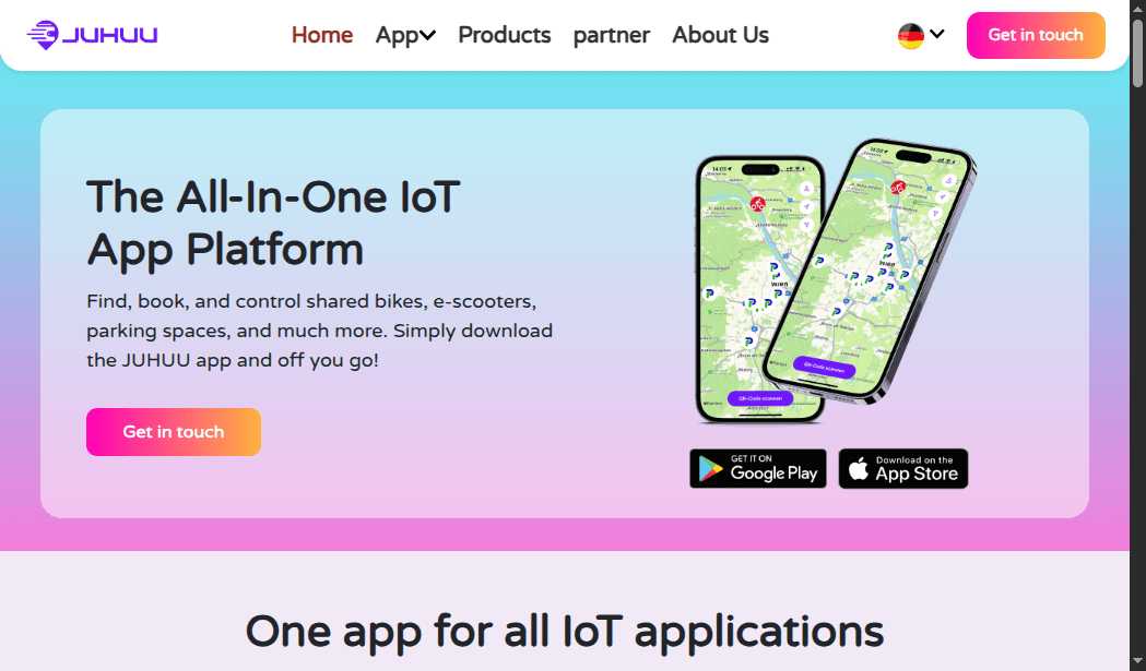 JUHUU BikeBox Website